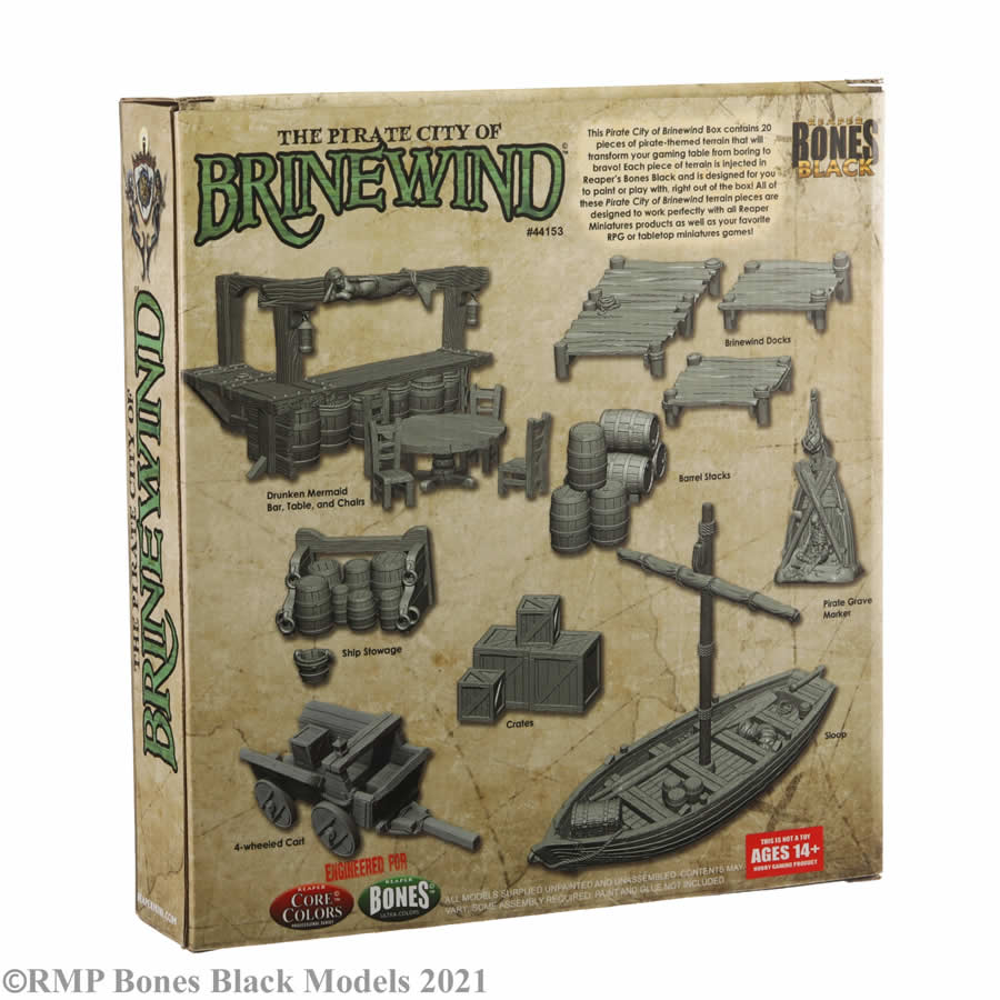 RPR44153 Pirate City of Brinewind Boxed Set Accessories Miniatures 25mm Heroic Scale Figure (ONLINE ORDER ONLY)