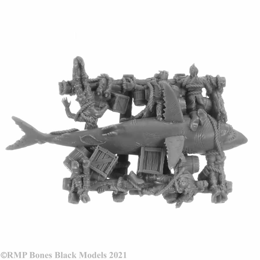 RPR44154 Raft of the Damned Miniature 25mm Heroic Scale Figure Bones Black (ONLINE ORDER ONLY)