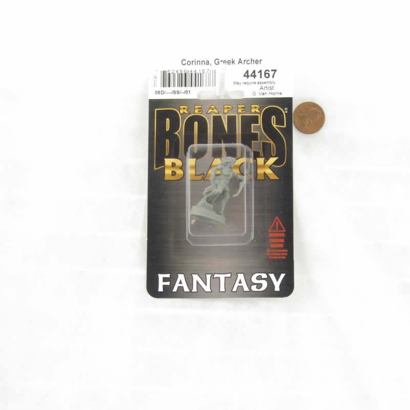 RPR44167 Corinna Greek Archer Heroine Miniature 25mm Heroic Scale Figure Bones Black (ONLINE ORDER ONLY)