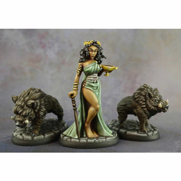 RPR44170 Circe and Pigs Miniature 25mm Heroic Scale Figure Bones Black (ONLINE ORDER ONLY)