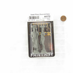 RPR44172 Greek Pillars (Zeus and Hera) Miniature 25mm Heroic Scale Figure Bones Black (ONLINE ORDER ONLY)