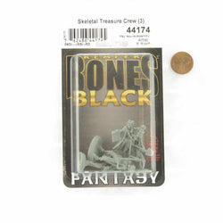 RPR44174 Skeletal Treasure Crew Miniature 25mm Heroic Scale Figure Bones Black (ONLINE ORDER ONLY)