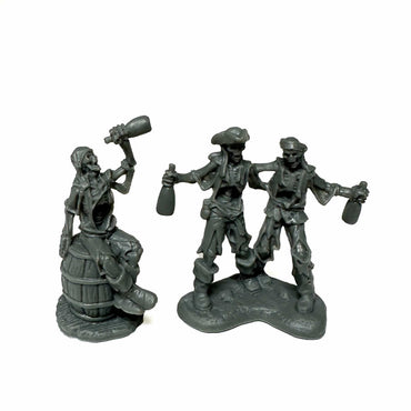 RPR44175 Skeletal Rum Runners Miniature 25mm Heroic Scale Figure Bones Black (ONLINE ORDER ONLY)