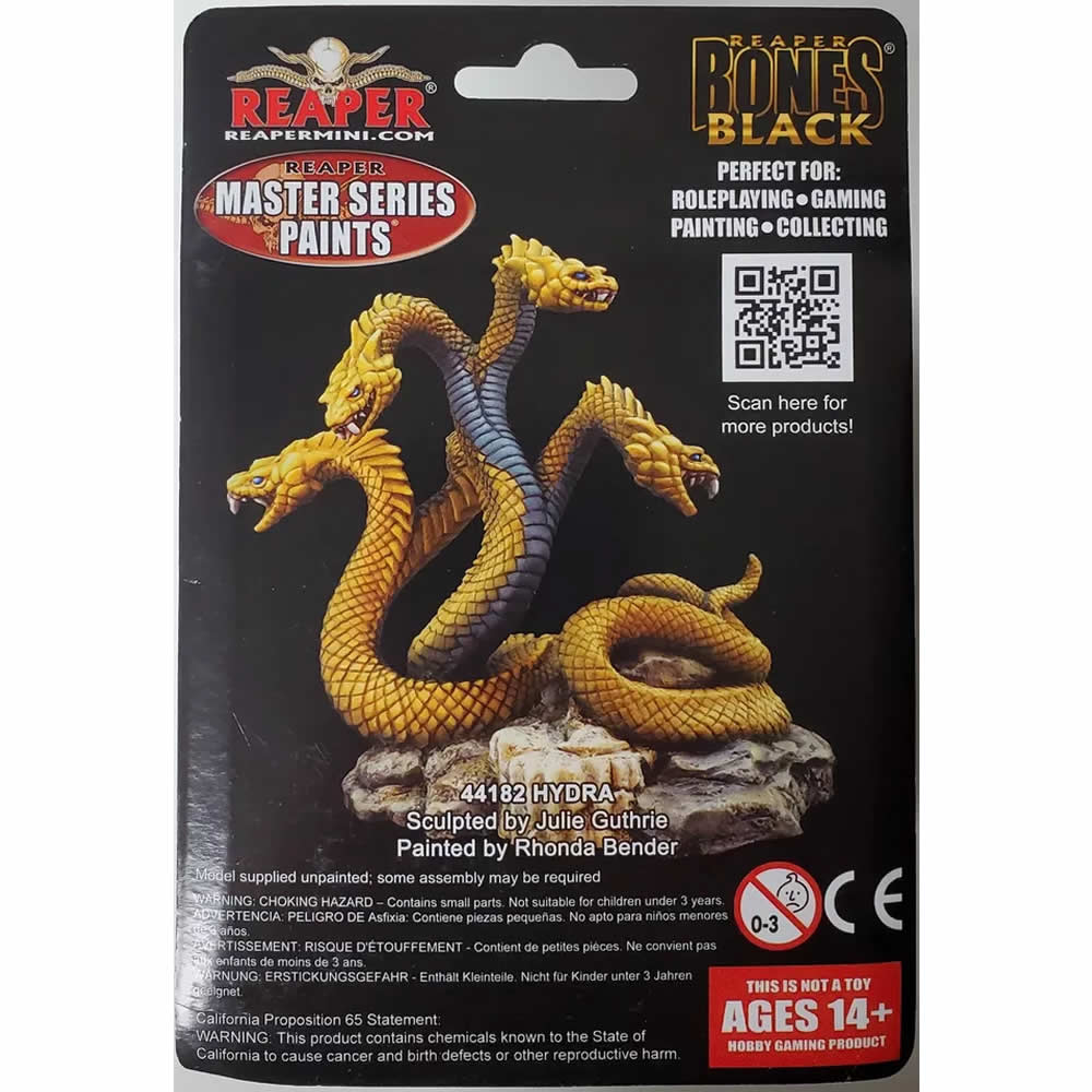 RPR44182 Hydra Miniature 25mm Heroic Scale Figure Bones Black (ONLINE ORDER ONLY)