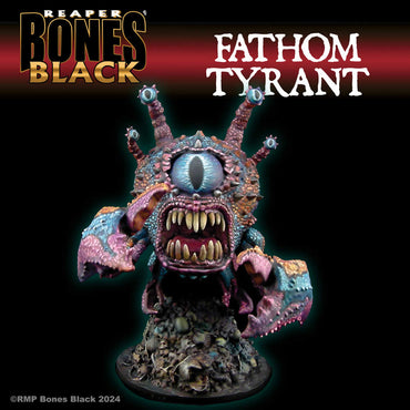 RPR44185 Fathom Tyrant Miniature 25mm Heroic Scale Figure Bones Black (ONLINE ORDER ONLY)