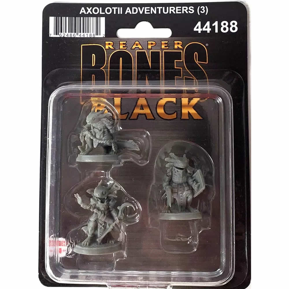 RPR44188 Axolotii Heroes Miniature 25mm Heroic Scale Figure Bones Black (ONLINE ORDER ONLY)