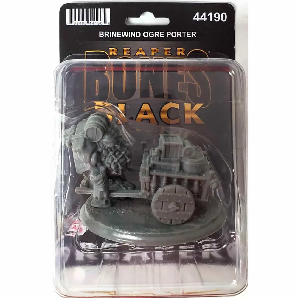 RPR44190 Brinewind Ogre Porter Miniature 25mm Heroic Scale Figure Bones Black (ONLINE ORDER ONLY)