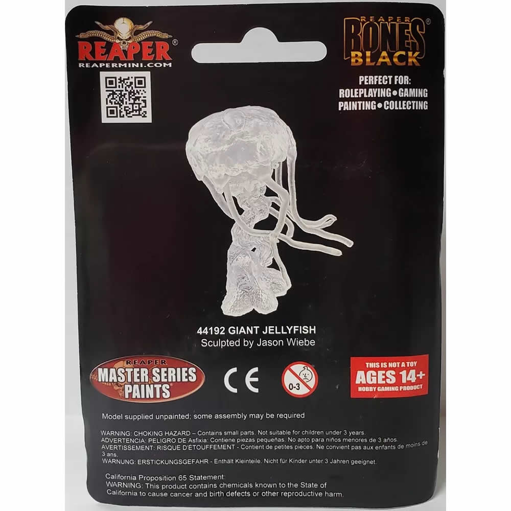 RPR44192 Dire Jellyfish Miniature 25mm Heroic Scale Figure Bones Black (ONLINE ORDER ONLY)