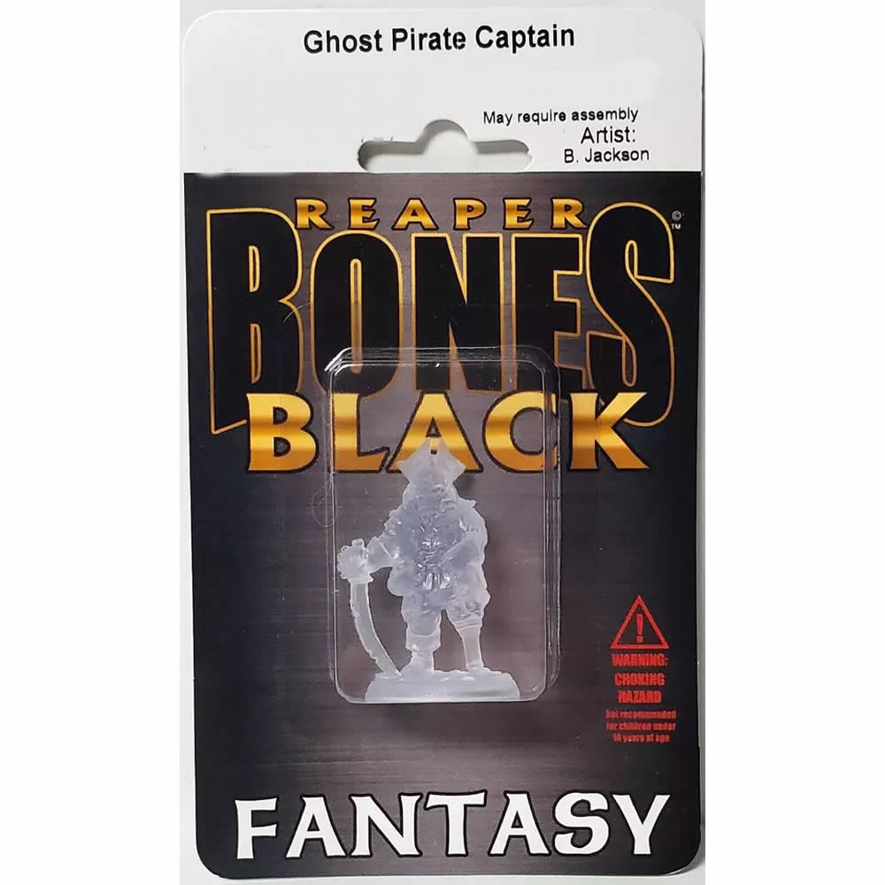 RPR44193 Ghost Pirate Captain Miniature 25mm Heroic Scale Figure Bones Black (ONLINE ORDER ONLY)