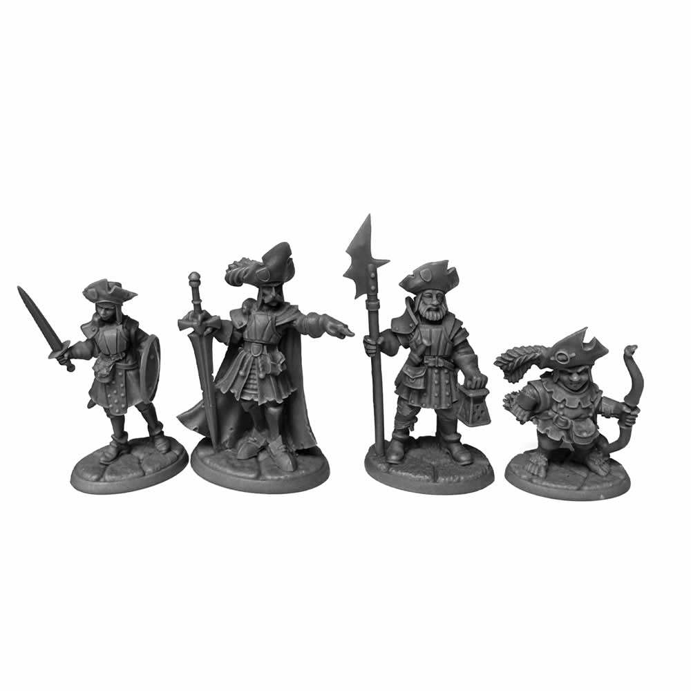 RPR44200 Barrowgate Town Watch Miniature 25mm Heroic Scale Figure Bones Black (ONLINE ORDER ONLY)
