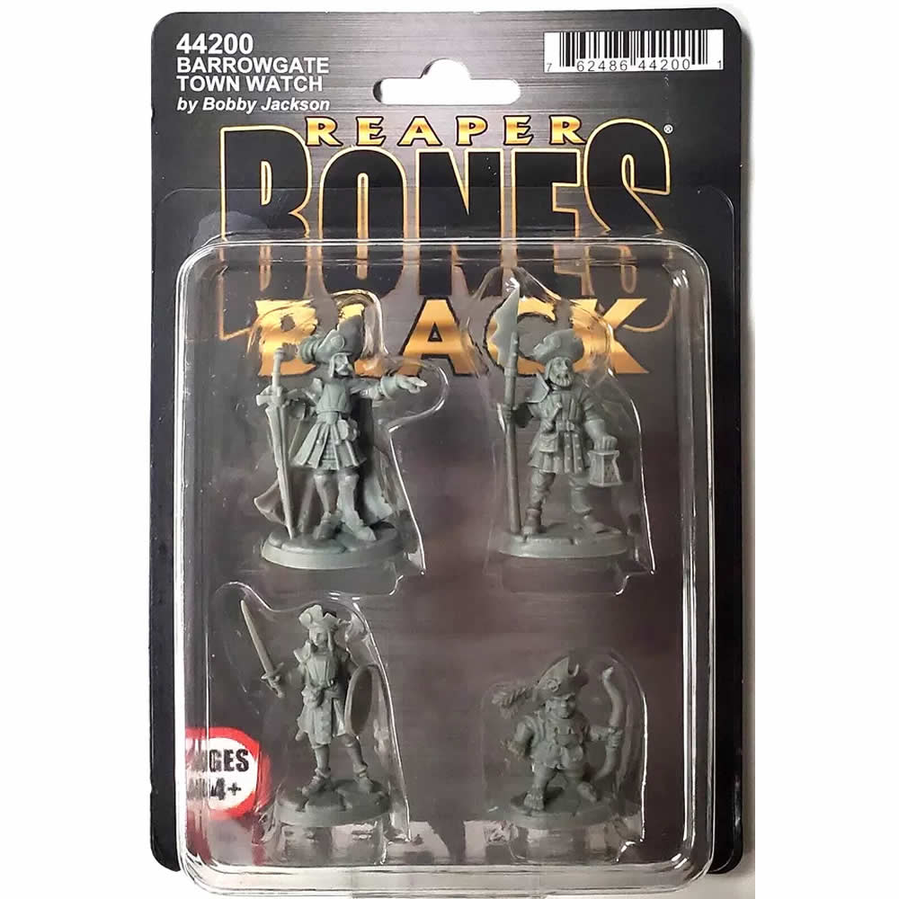 RPR44200 Barrowgate Town Watch Miniature 25mm Heroic Scale Figure Bones Black (ONLINE ORDER ONLY)