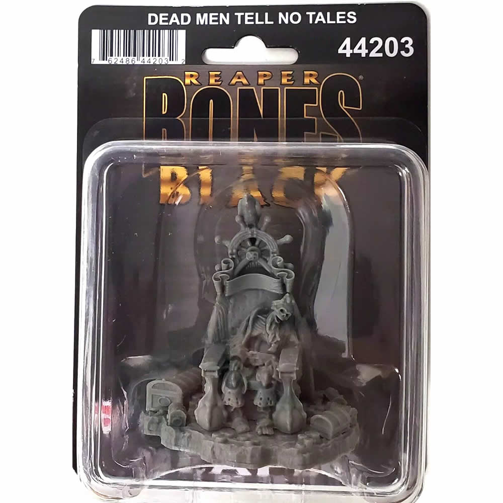 RPR44203 Dead Men Tell no Tales Miniature 25mm Heroic Scale Figure Bones Black (ONLINE ORDER ONLY)