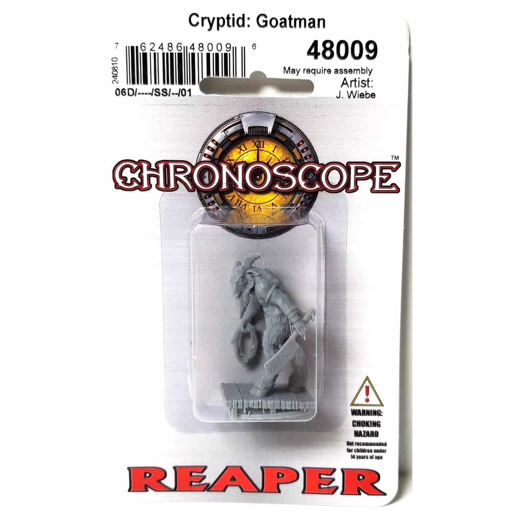RPR48009 Cryptid Goatman Miniature 25mm Heroic Scale Figure Chronoscope (ONLINE ORDER ONLY)