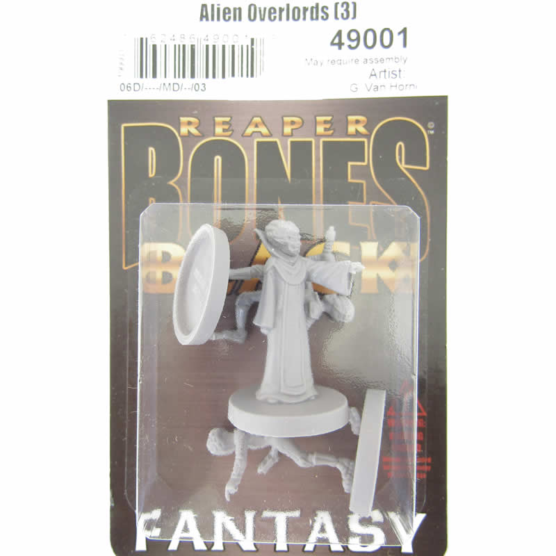 RPR49001 Alien Overlords Miniature 25mm Heroic Scale Bones Black (ONLINE ORDER ONLY)