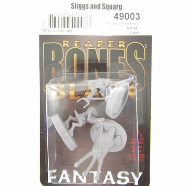 RPR49003 Sliggs and Squarg Aliens Miniature 25mm Heroic Scale Bones Black (ONLINE ORDER ONLY)