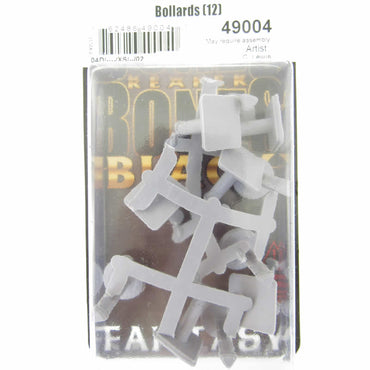 RPR49004 Bollards Short Post Miniature 25mm Heroic Scale Bones Black (ONLINE ORDER ONLY)