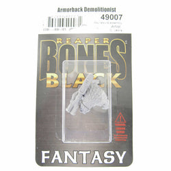 RPR49007 Armorback Demolitionist Miniature 25mm Heroic Scale Bones Black (ONLINE ORDER ONLY)