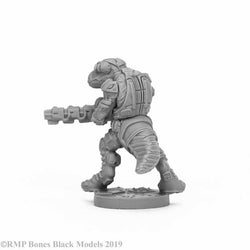 RPR49008 Blacktooth Suppressor Miniature 25mm Heroic Scale Bones Black (ONLINE ORDER ONLY)