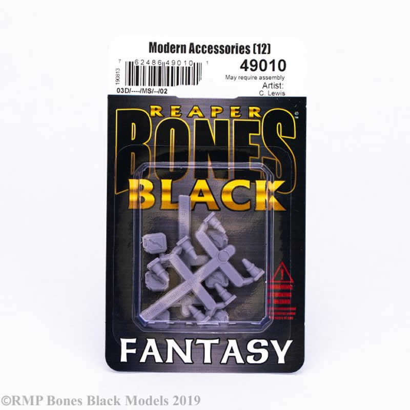 RPR49010 Modern Accessories Miniature 25mm Heroic Scale Bones Black (ONLINE ORDER ONLY)