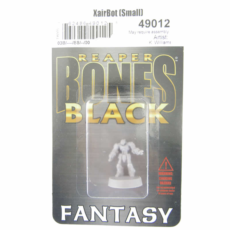 RPR49012 Xairbot (Small) Miniature 25mm Heroic Scale Bones Black (ONLINE ORDER ONLY)