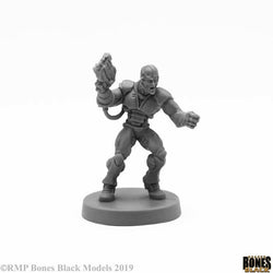 RPR49019 Keryx Cyborg Assassin Miniature 25mm Heroic Scale Bones Black (ONLINE ORDER ONLY)