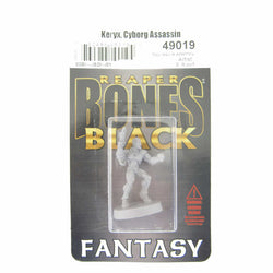RPR49019 Keryx Cyborg Assassin Miniature 25mm Heroic Scale Bones Black (ONLINE ORDER ONLY)
