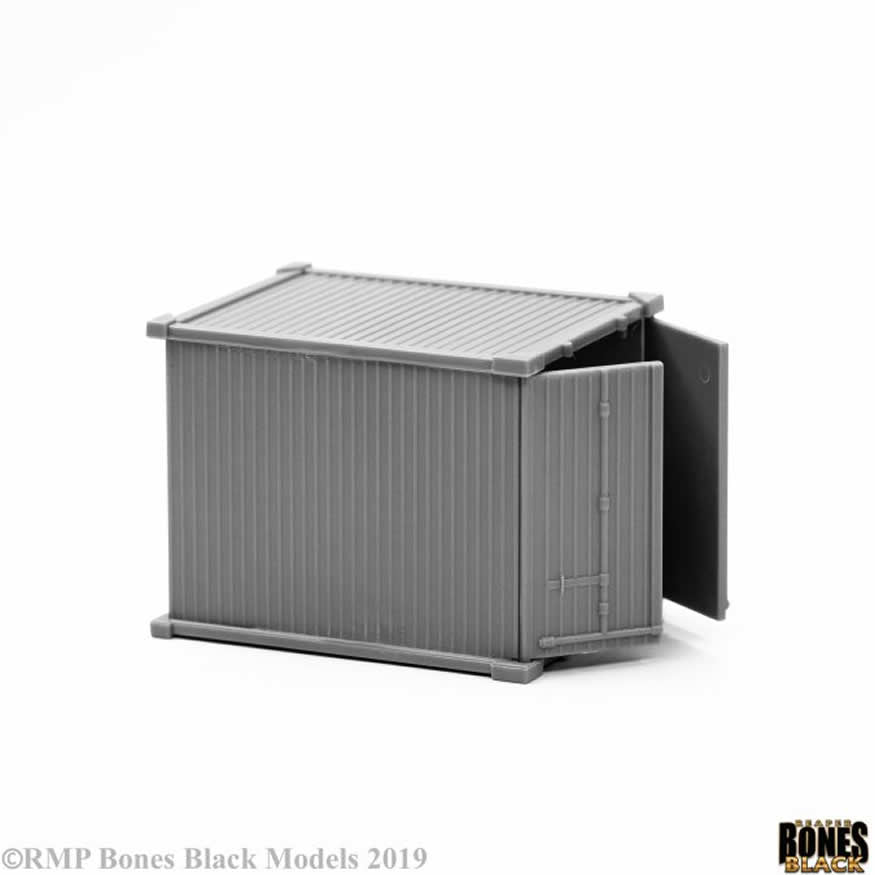 RPR49025 10ft Container Miniature 25mm Heroic Scale Figure Bones Black (ONLINE ORDER ONLY)