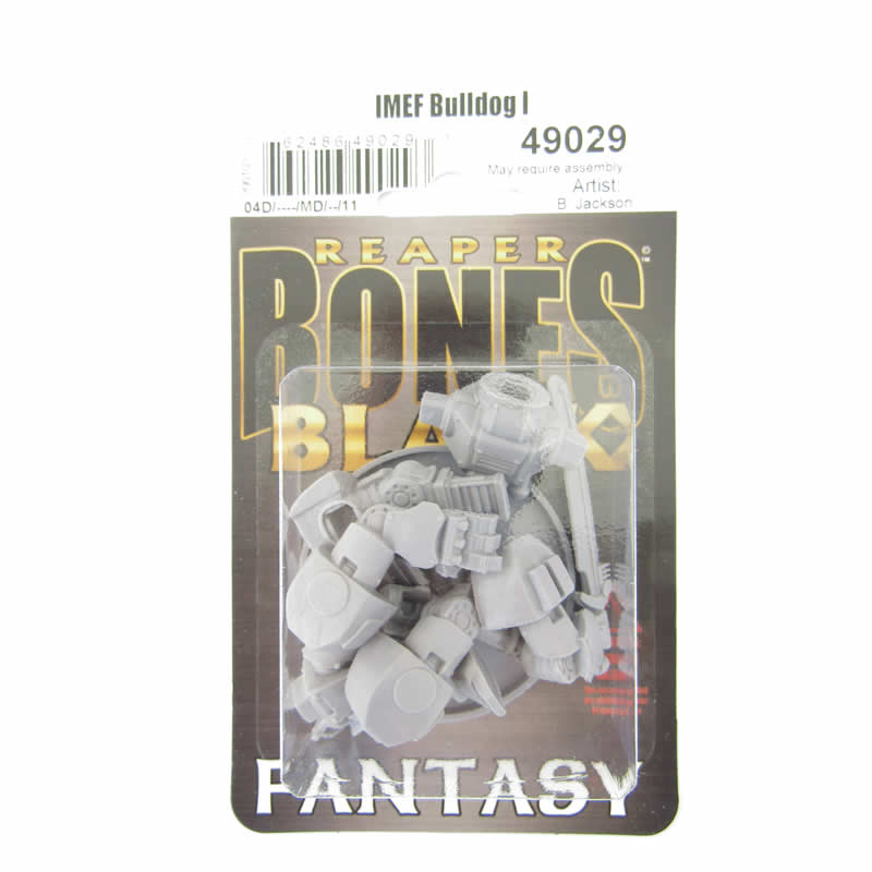 RPR49029 IMEF Bulldog I Miniature 25mm Heroic Scale Figure Bones Black (ONLINE ORDER ONLY)