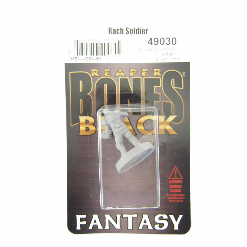 RPR49030 Rach Soldier Miniature 25mm Heroic Scale Figure Bones Black (ONLINE ORDER ONLY)