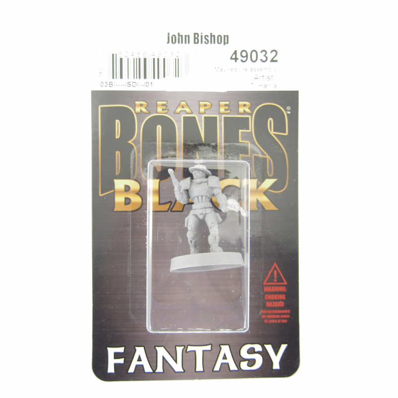 RPR49032 John Bishop Space Cowboy Miniature 25mm Heroic Scale Figure Bones Black (ONLINE ORDER ONLY)