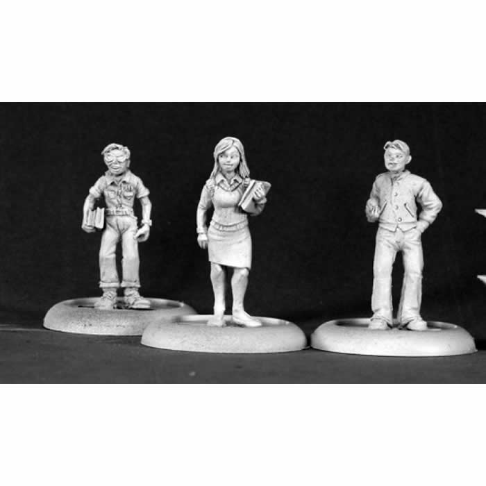 RPR50090 Townsfolk - Jock - Chick - Nerd Miniature 25mm Heroic Scale (ONLINE ORDER ONLY)