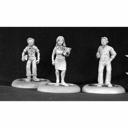 RPR50090 Townsfolk - Jock - Chick - Nerd Miniature 25mm Heroic Scale (ONLINE ORDER ONLY)