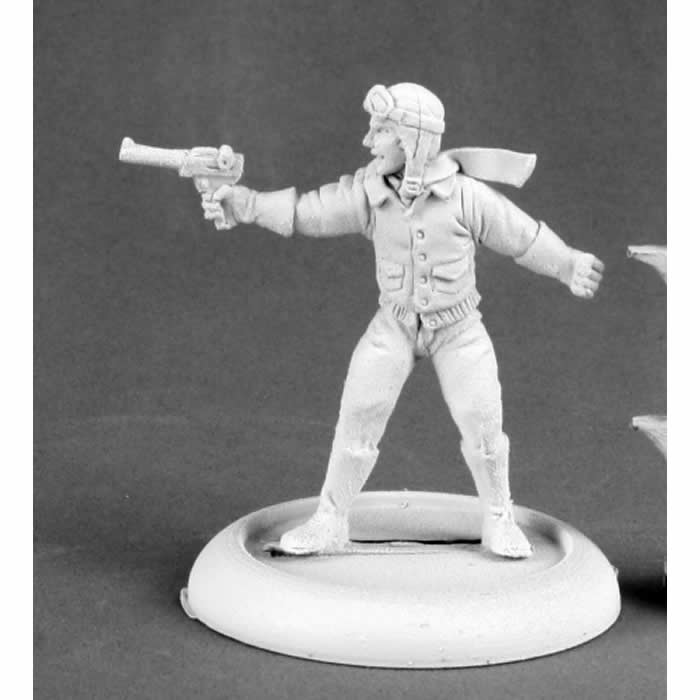 RPR50158 Grant Dylan Heroic Pilot Miniature 25mm Heroic Scale Chronoscope Series Reaper Miniatures (ONLINE ORDER ONLY)