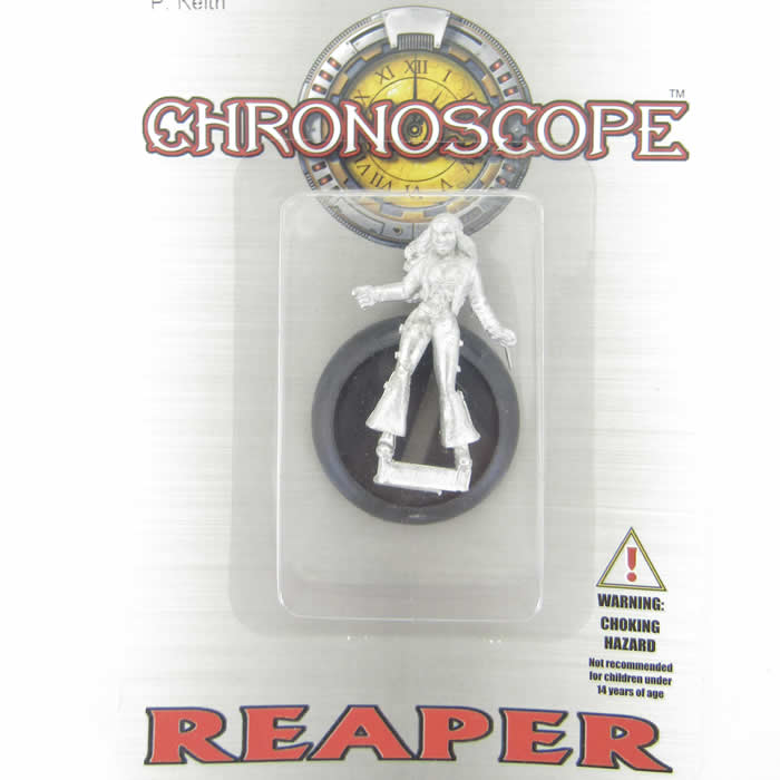 RPR50163 Peaches Biker Girl Miniature 25mm Heroic Scale Chronoscope (ONLINE ORDER ONLY)