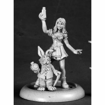 RPR50209 Alice and White Rabbit Miniature 25mm Heroic Scale (ONLINE ORDER ONLY)