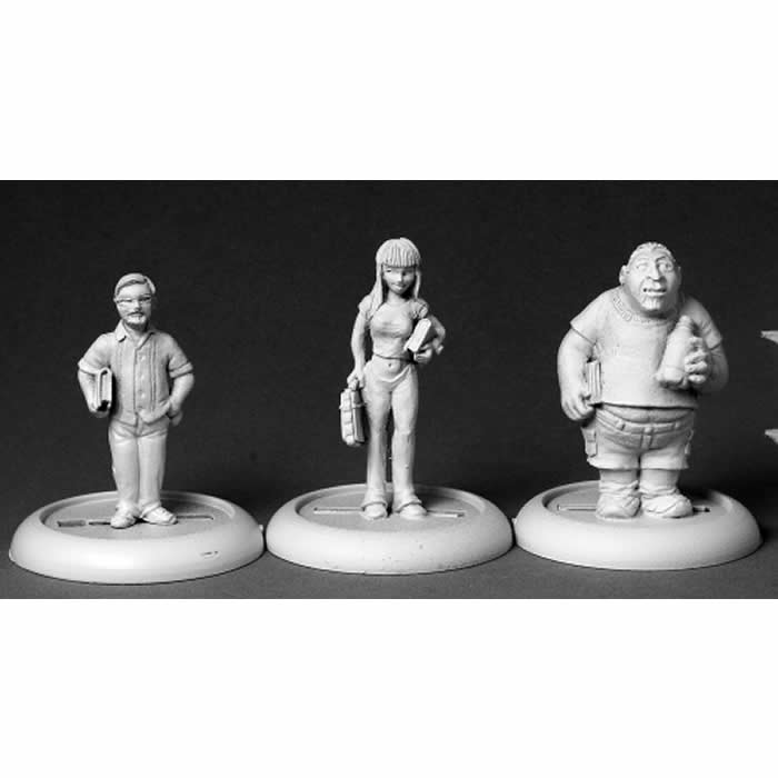 RPR50231 Townsfolk Three Geeks Miniature 25mm Heroic Scale (ONLINE ORDER ONLY)
