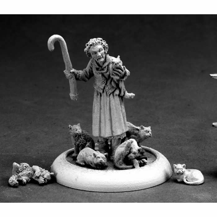 RPR50235 Edna Crazy Cat Lady Miniature 25mm Heroic Scale Chronoscope (ONLINE ORDER ONLY)