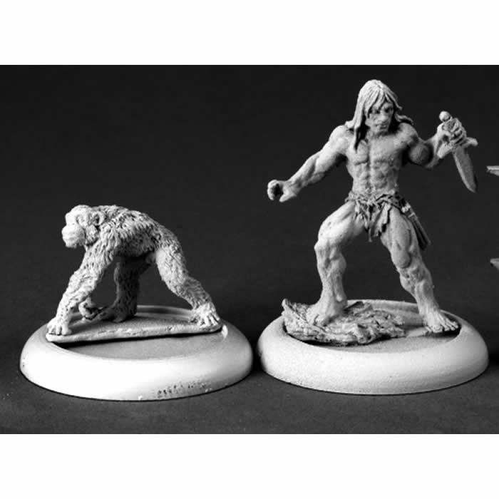 RPR50237 Lord of the Jungle and Familiar Miniature 25mm Heroic Scale (ONLINE ORDER ONLY)