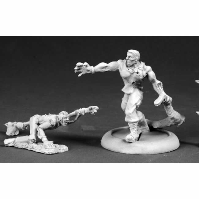 RPR50296 Zombies Pack of 2 Miniature 25mm Heroic Scale Chronoscope (ONLINE ORDER ONLY)