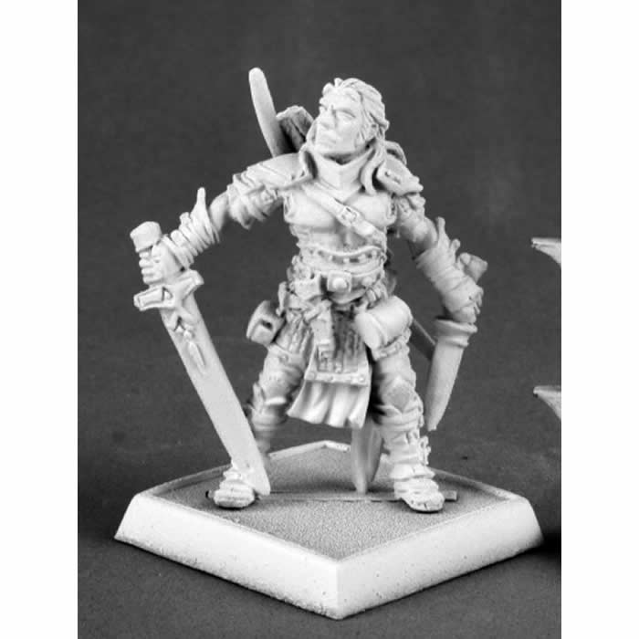 RPR60035 Valeros Male Iconic Fighter Miniature 25mm Heroic Scale (ONLINE ORDER ONLY)
