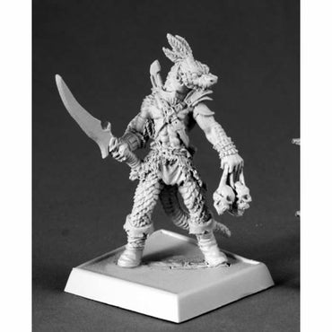 RPR60074 Serpentfolk Warrior Miniatures 25mm Heroic Scale Pathfinder (ONLINE ORDER ONLY)