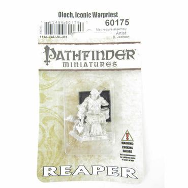 RPR60175 Oloch Iconic Warpriest Miniatures 25mm Heroic Scale Pathfinder (ONLINE ORDER ONLY)