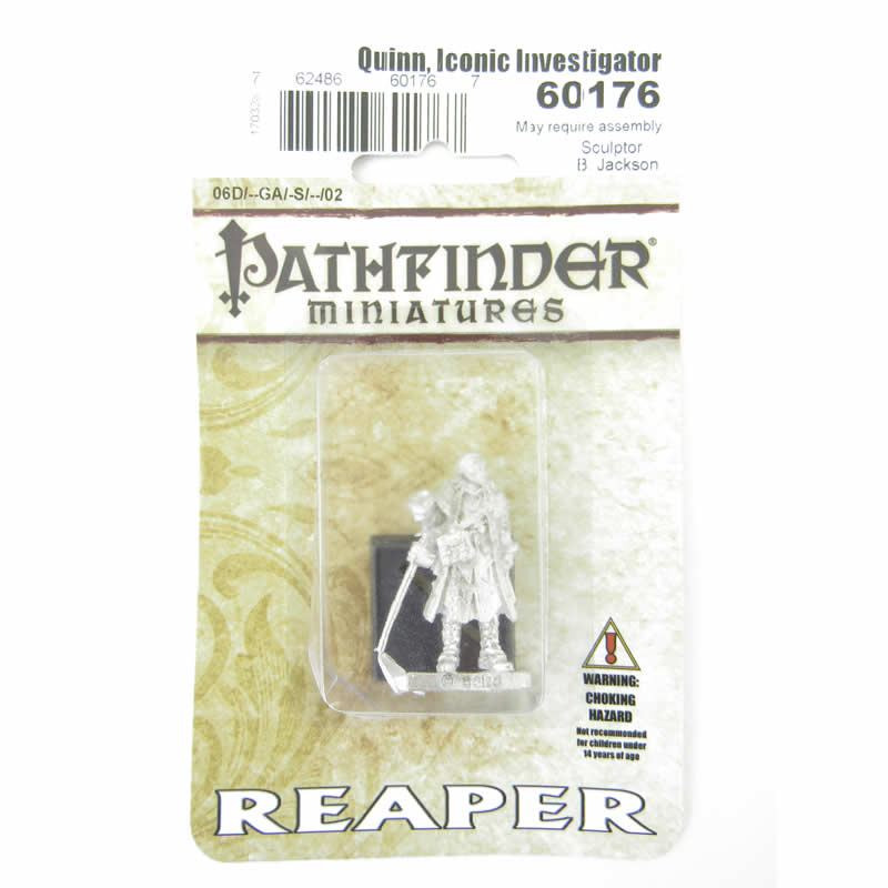 RPR60176 Quinn Iconic Investigator Miniatures 25mm Heroic Scale (ONLINE ORDER ONLY)