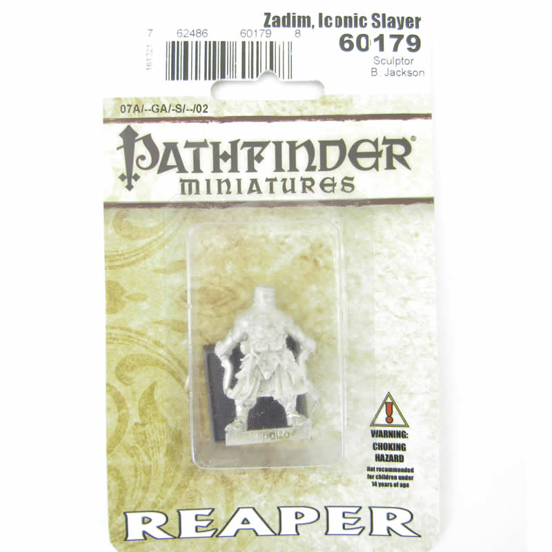 RPR60179 Zadim Iconic Slayer Miniatures 25mm Heroic Scale Pathfinder (ONLINE ORDER ONLY)