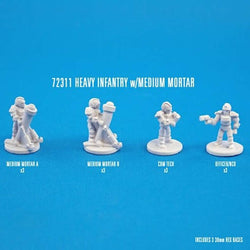 RPR72311 Heavy Infantry Med Mortars Miniature N-Scale CAV Strike Operations (ONLINE ORDER ONLY)