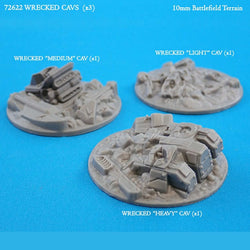 RPR72622 Wrecked Cavs Battlefield Terrain Supplies Miniature N-Scale CAV Strike Operations (ONLINE ORDER ONLY)