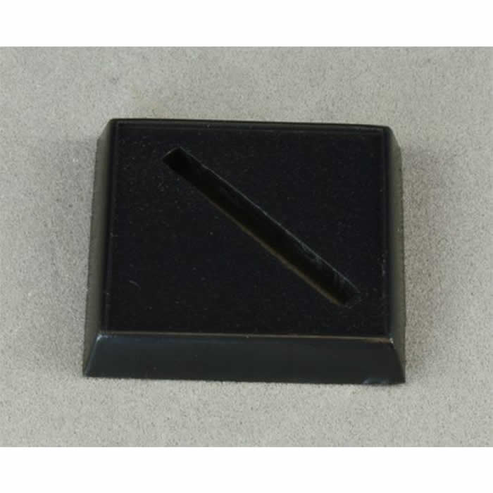 RPR74015 Plastic Base 1in Square with Universal Slot for Miniature Figures Pack of 20 (ONLINE ORDER ONLY)