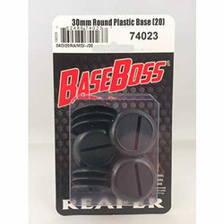 RPR74023 30mm Round Plastic Bases with Slot Pack of 20 Reaper Miniatures (ONLINE ORDER ONLY)