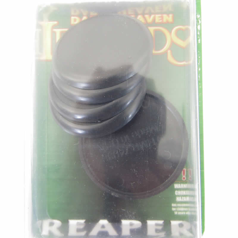 RPR74030 45mm Round Plastic Miniature Gaming Base Pack of 10 Reaper (ONLINE ORDER ONLY)