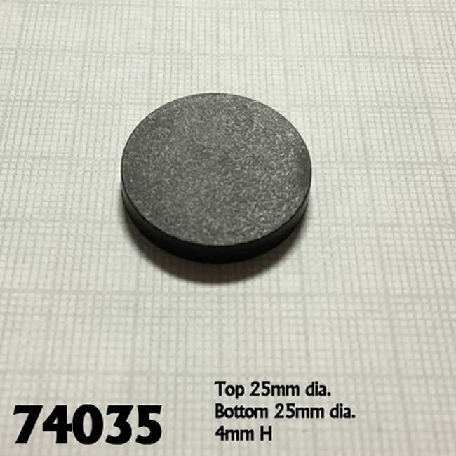 RPR74035 1in Round Plastic Miniature Gaming Base Pack of 20 Reaper Miniatures (ONLINE ORDER ONLY)